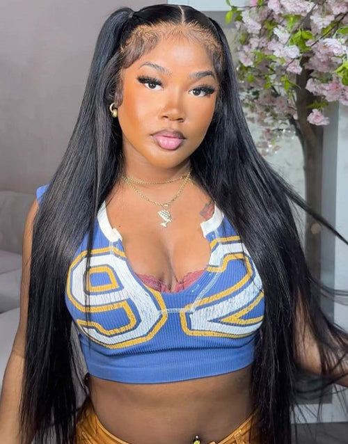 13X5 Lace Front Pre Cut Lace Wig 4X4 Glueless Wig 30inch Long