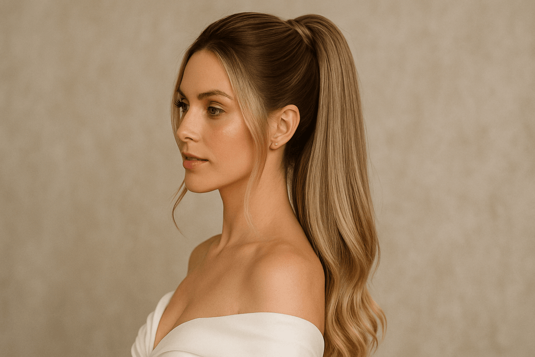 wig into ponytail