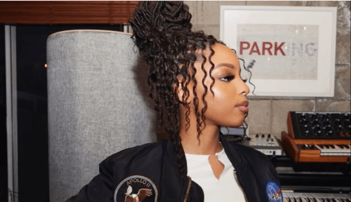 girl with barrell twist locs with orange cat