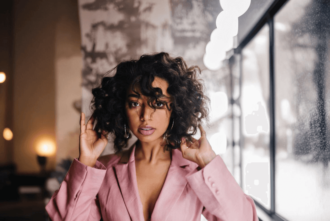 side part water wave wig