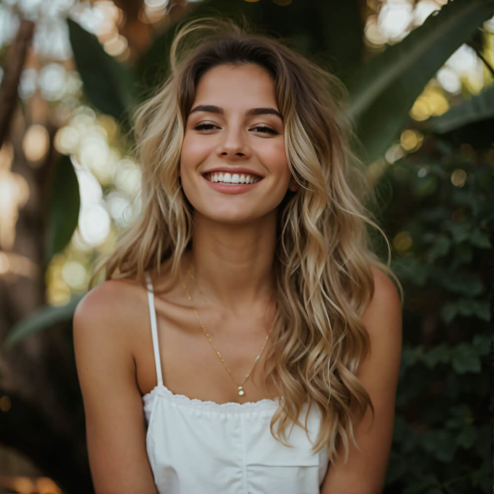 Woman with great hair