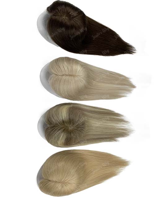 Custom Made 3X5 Human Hair Topper For Thinning Hair Or Hair Loss - Ready To Ship