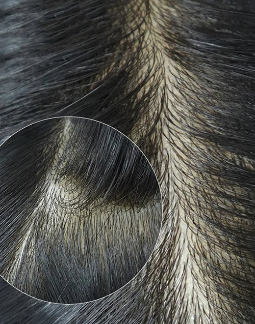 Renee- 14" 16" 7“x9" European Cuticle Remy Human Hair Topper Silky Hairpieces for Woman Injected Poly Skin Women Toupee