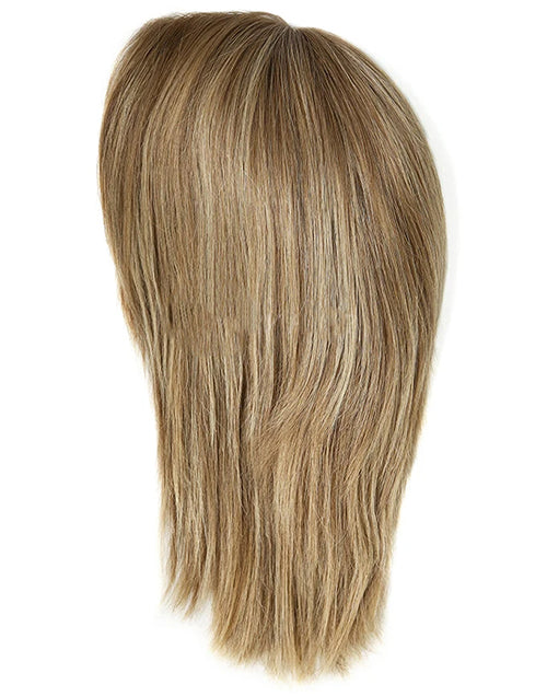 9 Inches Human Hair Wig Blonde Straight Remy Hair Lace Front Female Wig