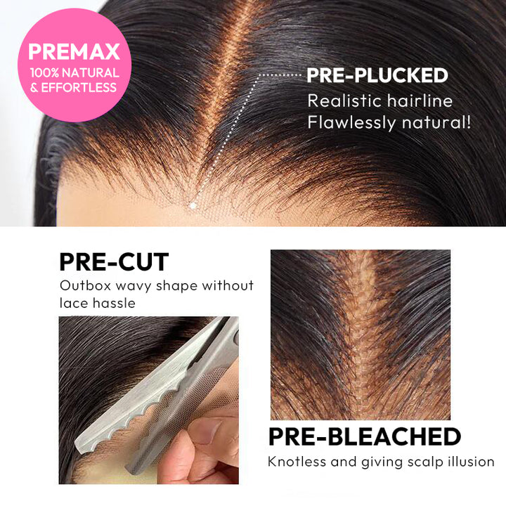26" Only $179 Edith- Pull Go 7x5 13X5 Pre Everything Glueless Water Wave Wigs Pre Cut Lace Flash Sale