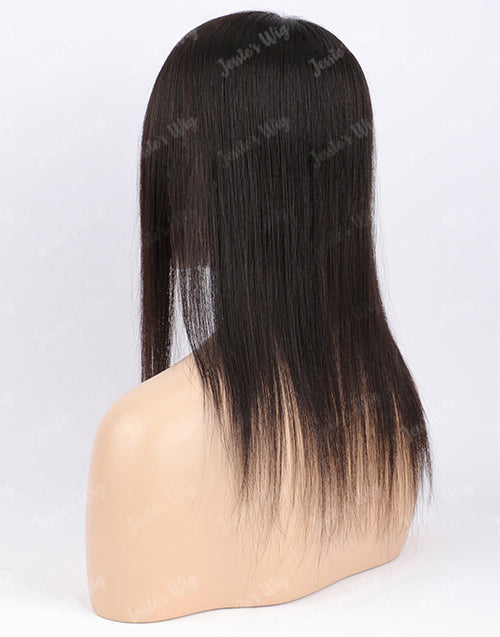 Custom Natural Black Color 5.5X6 Human Hair Topper For Thinning Hair Or Hair Loss