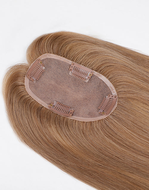 8A#T8A/18# Mono Women  Human Hair Topper For Thinning Hair Or Hair Loss 3"X5" 5.5"X6"