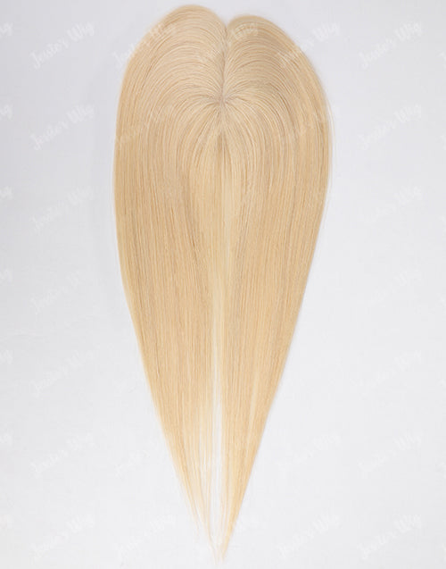 Custom Blonde 613 Color 3X5 Human Hair Topper For Thinning Hair Or Hair Loss