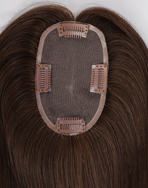 3# Mono Top 3"X5" 5.5"X6" Human Hair Topper For Thinning Hair Or Hair Loss