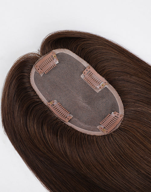 3# Mono Top 3"X5" 5.5"X6" Human Hair Topper For Thinning Hair Or Hair Loss