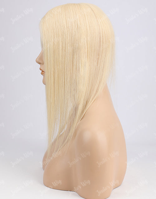 Custom Blonde 613 Color 3X5 Human Hair Topper For Thinning Hair Or Hair Loss