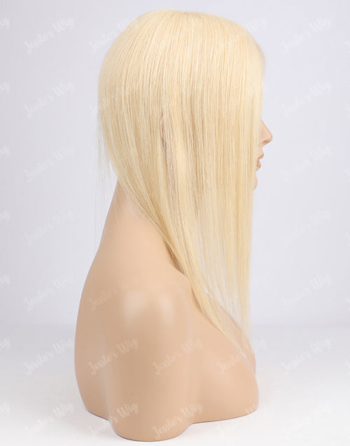 Custom Blonde 613 Color 3X5 Human Hair Topper For Thinning Hair Or Hair Loss