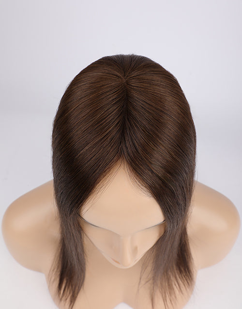 3# Mono Top 3"X5" 5.5"X6" Human Hair Topper For Thinning Hair Or Hair Loss