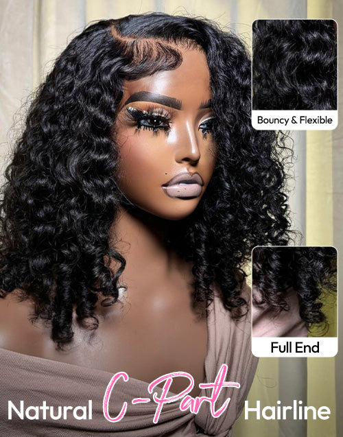 Verity- Glueless Pull Go Wig Fantasy Curl Bob Style Wig Pre Everything Human Hair Wig
