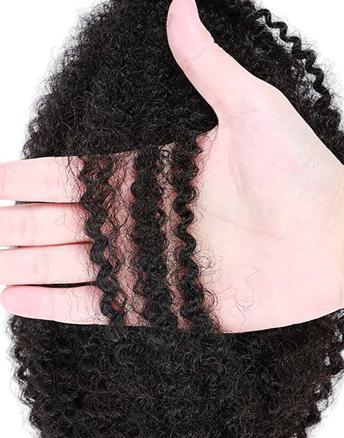 Natural Black Spring Twist Human Hair Extensions