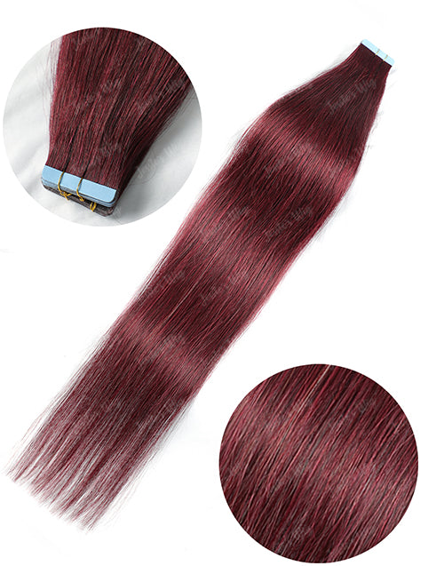 #99J Hair Tape Straight Human Hair Extensions