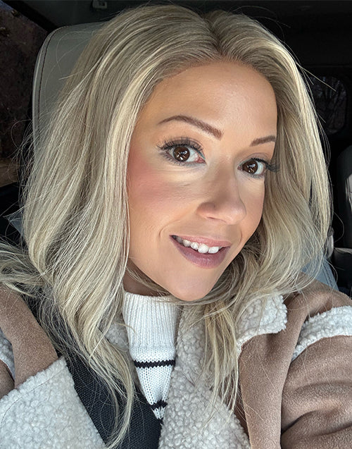 Alva- Influencer Inspired True-Hold Glueless Ombre Ash Blonde Wavy Bob Wig Human Hair