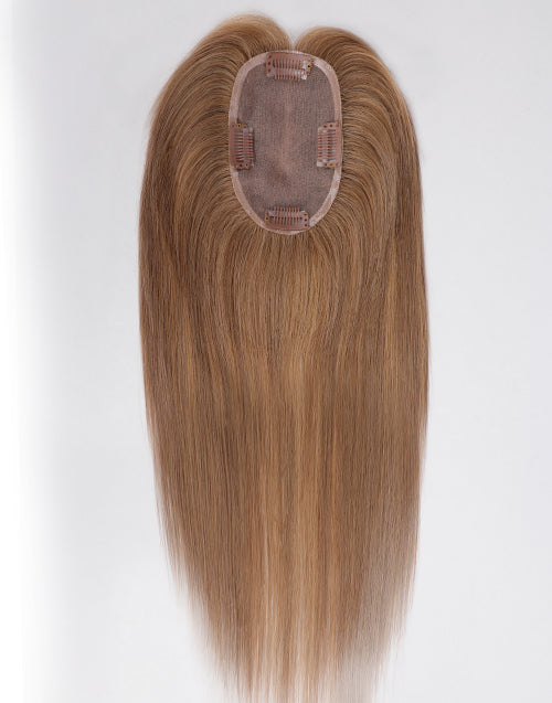 8A#T8A/18# Mono Women  Human Hair Topper For Thinning Hair Or Hair Loss 3"X5" 5.5"X6"