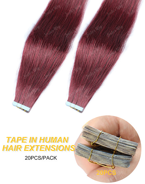 #99J Hair Tape Straight Human Hair Extensions