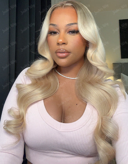 12" 14" Golden Blonde Babylights Body Wave 13x4 Lace Wig Glueless Wig Flash Deal