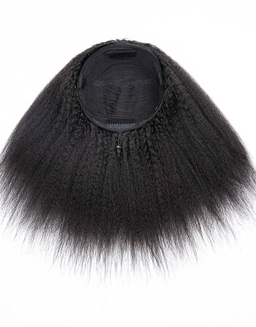 Freetress Half Wigs Human Hair Kinky Blow Out-One Fit All Kinky Straight Half Wig