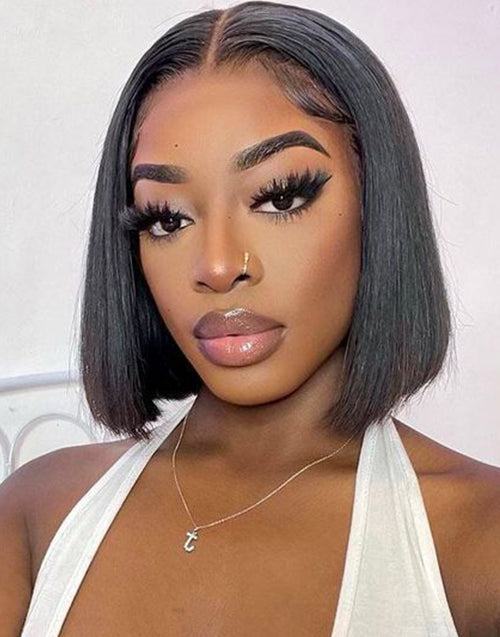 [BOGO From 8"] 13x4 Lace Glueless Bob Straight Wig Flash Deal