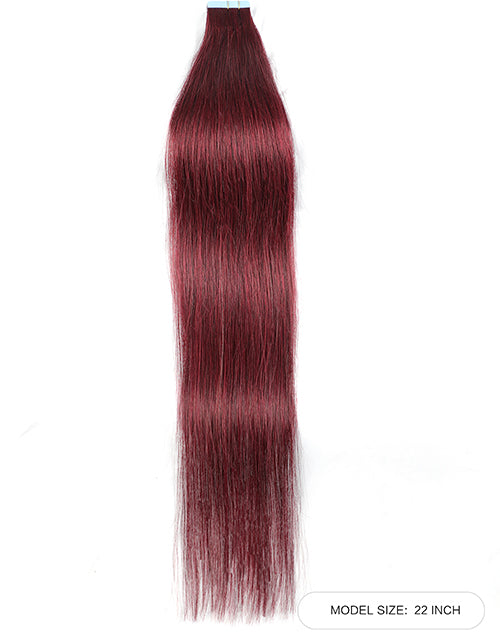 #99J Hair Tape Straight Human Hair Extensions