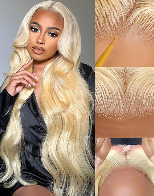 Glueless 613 Blonde Body Wave/Straight Wig Pre-cut 13x6 Lace Beginner Friendly
