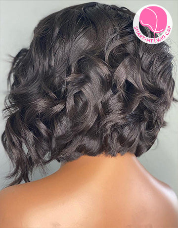 Lyuba- Smart-Fit Pull Go Bobiana Curl Short Bob Wig 13x5 Pre Cut Lace Human Hair Glueless Wig For Women