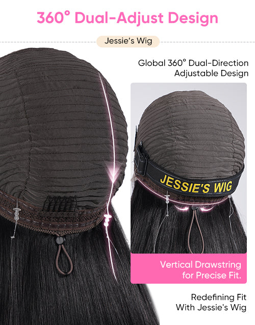 Geta- Smart-Fit Pull Go Auburn Brown Loose Wavy Glueless Wig Pre Cut Lace