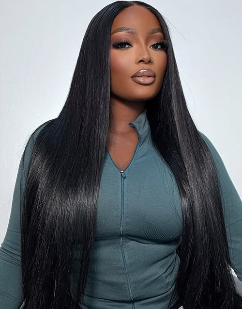 18" Glueless Straight 13x5 Lace Front Human Hair Wig Ready to Ship Flash Deal