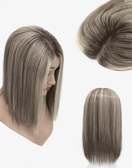 5"×6" Remy Human Hair Women Toppers For Thinning Hair