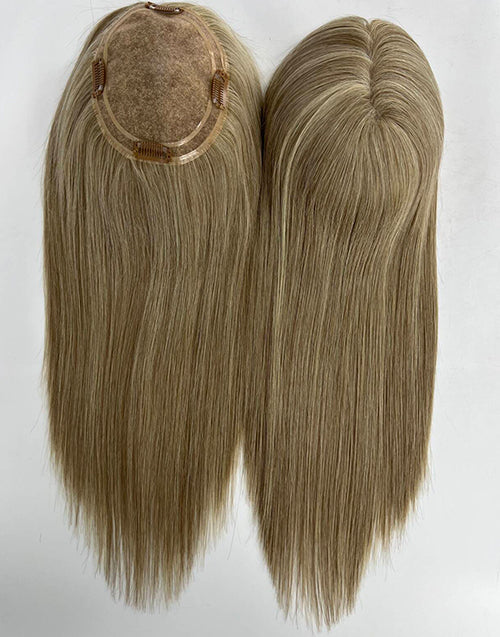 #6 #8 Mono Top 5.5"X6.5" Human Hair Topper For Thinning Hair Or Hair Loss For Women
