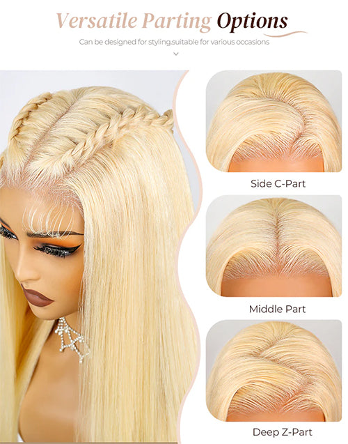 Lim -Glueless 613 Blonde Body Wave/Straight Wig Pre-cut 13x6 Lace Beginner Friendly