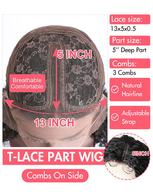 2 WIGS=$159|14" Brown Highlight Wavy Bob 5x5 Pre Cut Lace Wig With Bangs+10" Balayage Bob Straight 13x5x1 Lace Wig Flash Deal