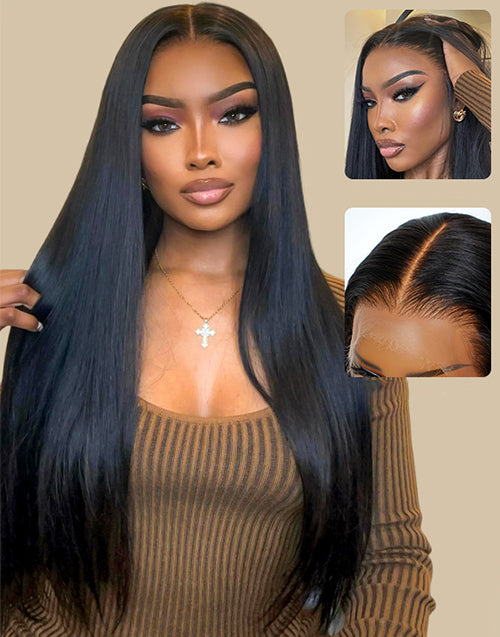 20"=$99 22"=$119 Straight Real HD 4x4 Lace Glueless Wig Flash Deal