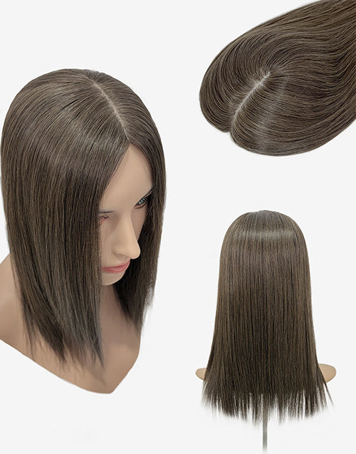 5"×6" Remy Human Hair Women Toppers For Thinning Hair