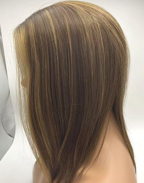 Mono Top 7.5”x8” Human Hair Topper Straight Chinese Remy Hair | Lightweight Volumizing for Thinning Hair