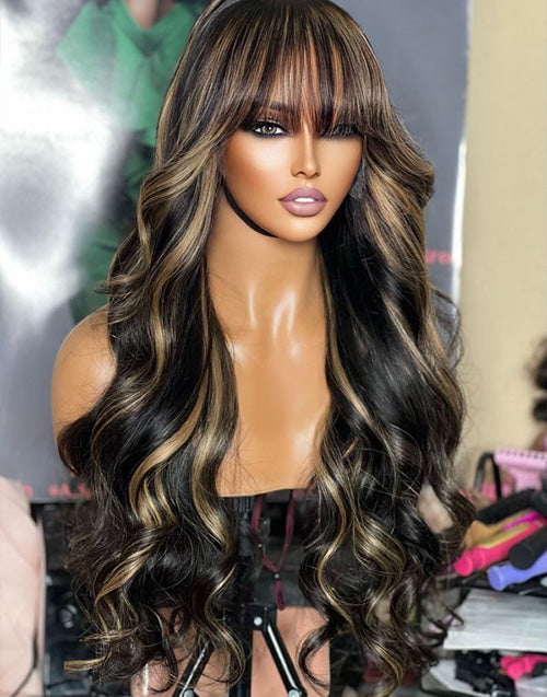 EXTRA 25% OFF Highlights TP1B/27 Body Wave Pre Cut Lace Glueless Wig [Medium Cap]
