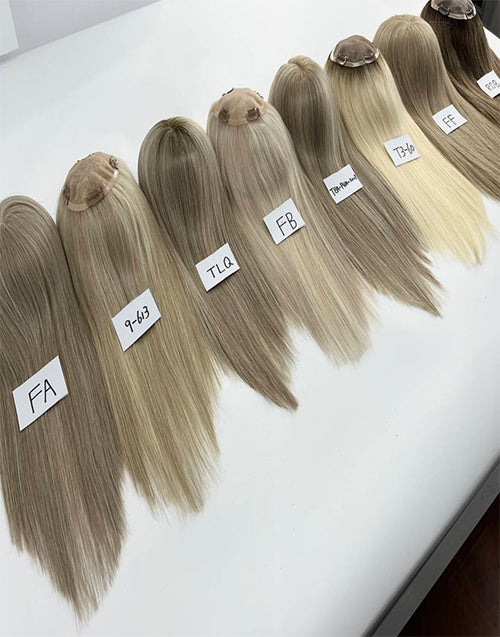 #8 #18 Mono Top 5"X5" Human Hair Topper For Women Thinning Hair Or Hair Loss