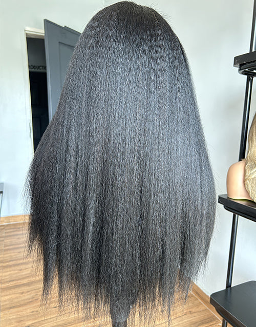 Calliope- Real HD Lace Kinky Straight Wig Invisible Lace & Skin Melt Glueless Wig Pre Cut Lace