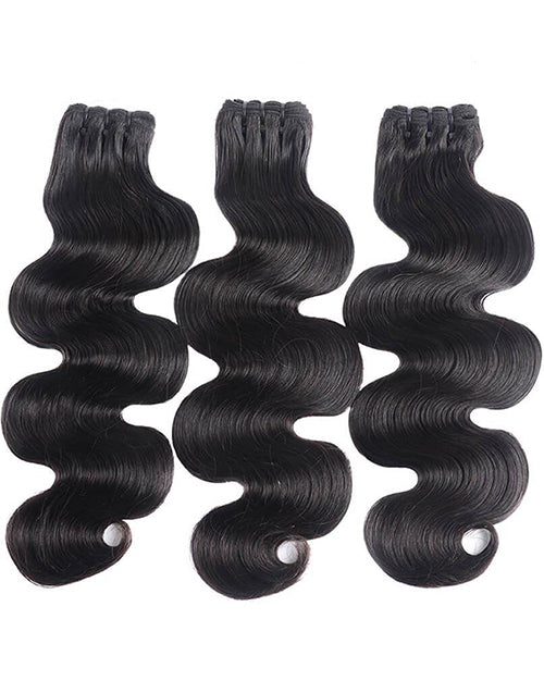 {15A 3Pcs} Super Double Drawn Body Wave Full End 3 Bundles/Pack Human Hair Extensions