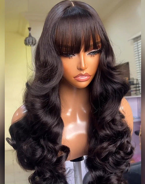 30" Body Wave 13x4 Lace Front Wig No Bangs/With Bangs Two Choices Flash Deal