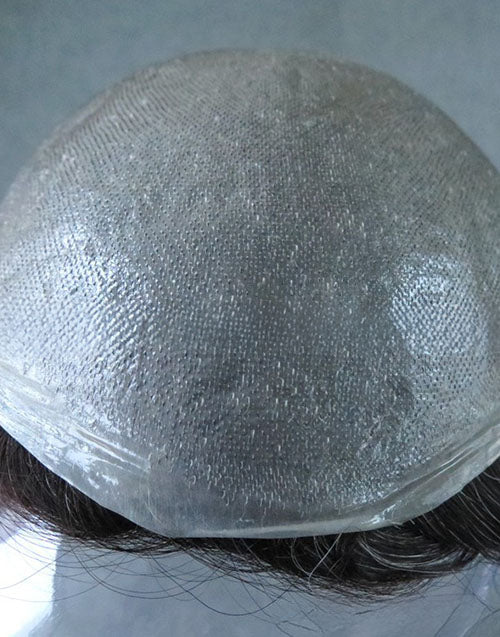 8"x10" Thin Skin 3-4mil 1/8" V Loop Front 6" Hair Toupee Hairpieces for Men Indian Human Hair