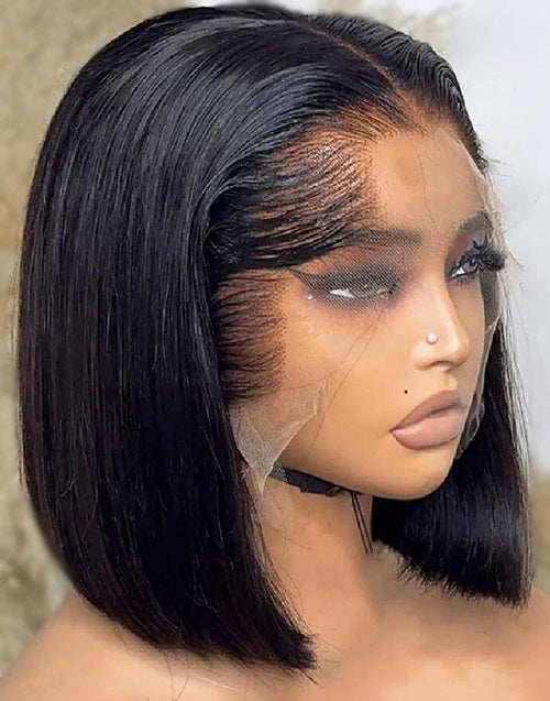 Seamless M Shape Hairline Straight Bob Wig Real HD Lace 13x5 Pre Everything Glueless Wig