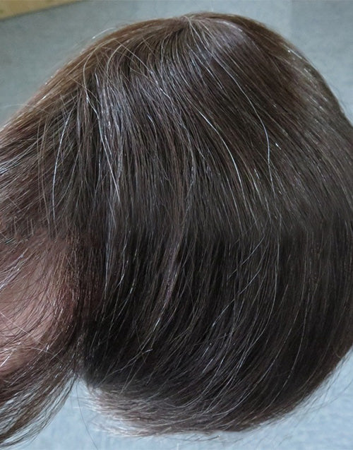 7"x9" Hair Toupee for Men European Virgin Human Hair Injection Thin Skin