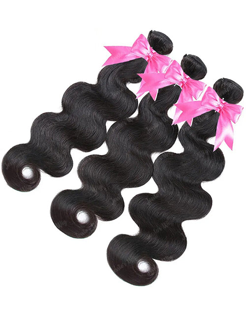 Body Wave Bundles With Closure Human Hair 3 Bundles With 4x4 Lace Closure