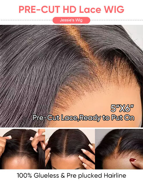 Glueless Ginger Brown Black Hair Root Curly Wig With Bangs Pre Cut Lace