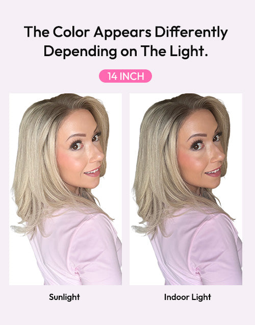 Alva- Influencer Inspired True-Hold Glueless Ombre Ash Blonde Wavy Bob Wig Human Hair