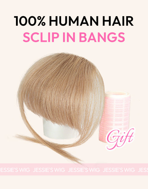 #18 Clip in Bangs Real Human Hair Clip On Bangs For Women Daily Wear